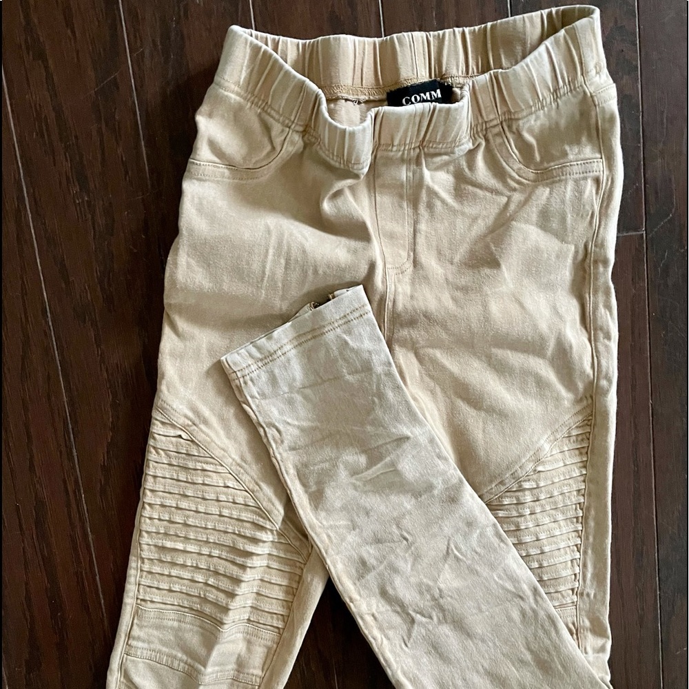 Tan motto leggings